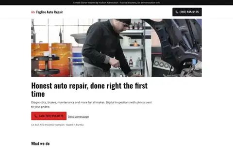 Fogline Auto Repair Basic sample