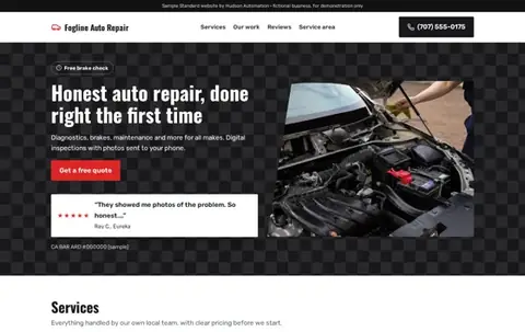 Fogline Auto Repair Standard sample