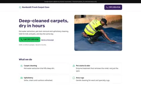 Humboldt Fresh Carpet Care Basic sample