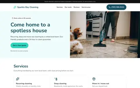 Sparkle Bay Cleaning Standard sample
