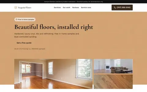 Sequoia Floors Standard sample