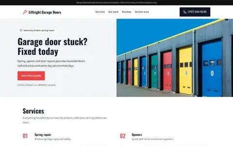 Liftright Garage Doors Standard sample