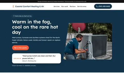 Coastal Comfort Heating & Air Standard sample