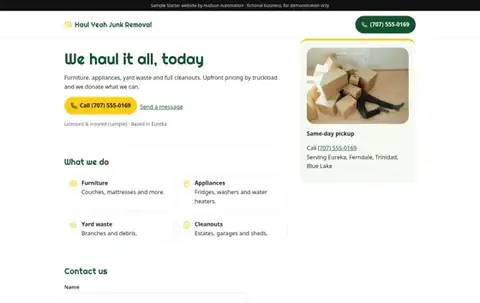 Haul Yeah Junk Removal Basic sample