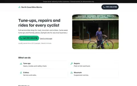 North Coast Bike Works Basic sample