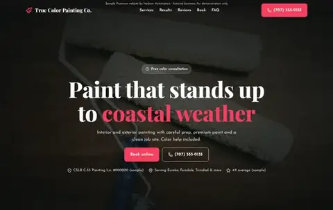 True Color Painting Co. Premium sample