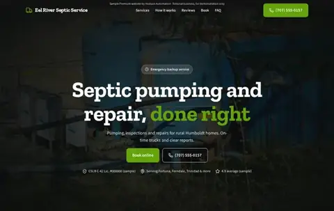 Eel River Septic Service Premium sample