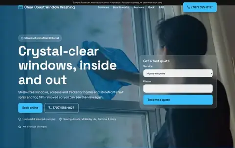 Clear Coast Window Washing Premium sample
